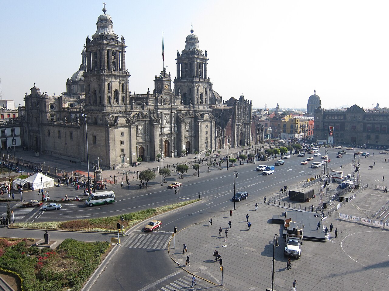 Mexico City Zocalo and Metropolitan Cathedral
