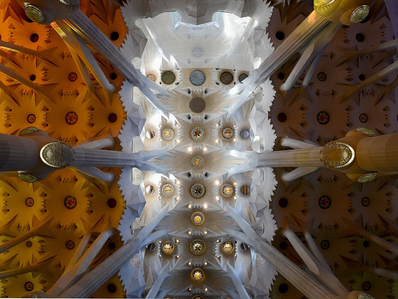 Sagrada Familia basilica facade, Barcelona, Spain